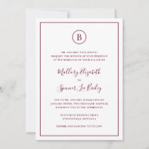 Traditionell burgundisk elegant allt-i-ett bröllop