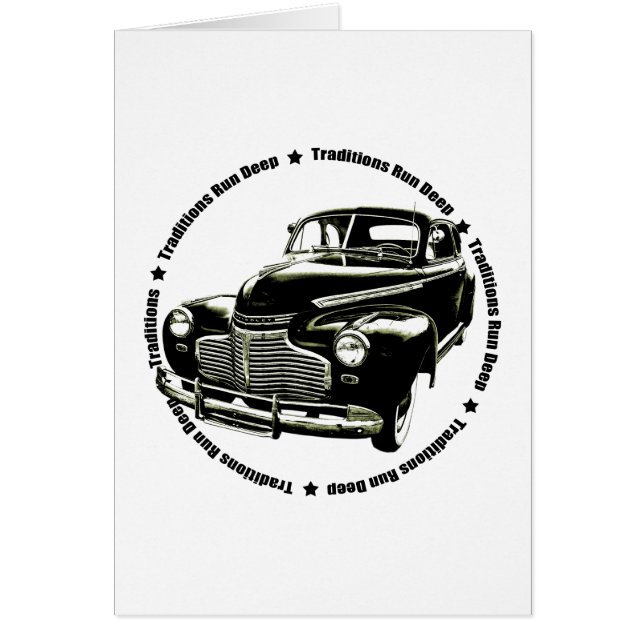 traditionell Chevy Coupe 1941 Hälsningskort (Framsidan)