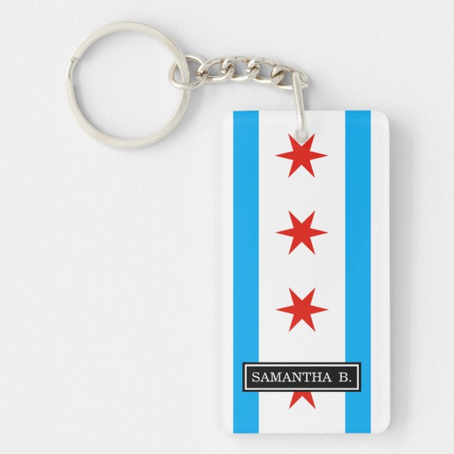 Traditionell Chicago flagga (Framsidan)
