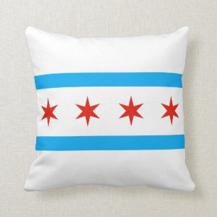 Traditionell Chicago flagga Kudde