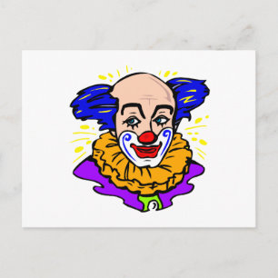 Traditionell Clown Ansikte Vykort