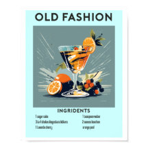 Traditionell Cocktail Pub Wall Art