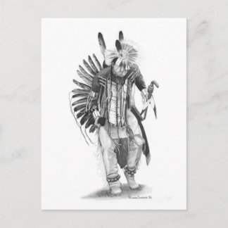 Traditionell dansare vykort