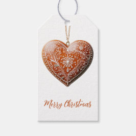 Traditionell dekorerad Helgdag för julkakor Presentetikett