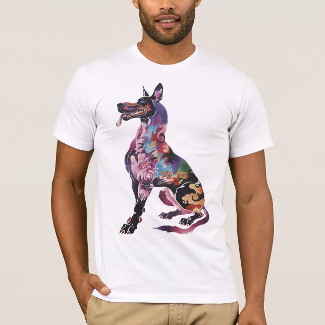 Traditionell Doberman T Shirt (Framsida)