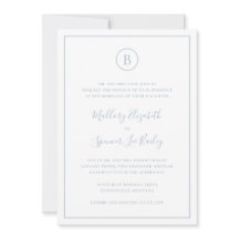 Traditionell Dusty Blue-Elegant allt på en Bröllop