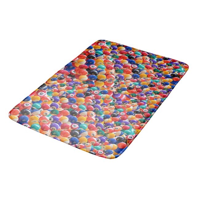 Traditionell Eightball Färg Large Bathmat Badrumsmatta (Vinklad)