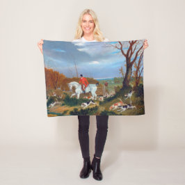 Traditionell engelska Fox Hunt Sports-Hund Fleecefilt