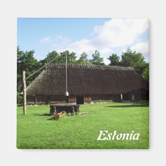 Traditionell Estnisk House Magnet