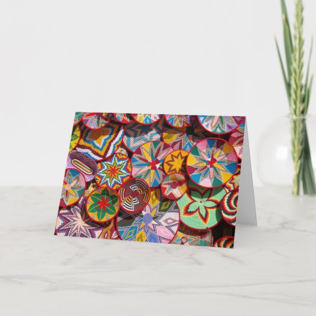 Traditionell etiopisk Basket Kort (Framsida)