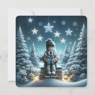 Traditionell fantasy julkort