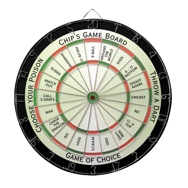 Traditionell Färg-kombinationstjänst Darttavla (Framsidan)
