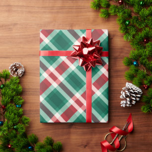 Traditionell festive Red och Grönt Play Presentpapper