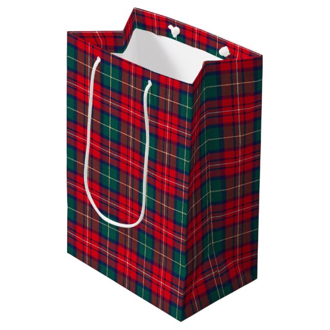Traditionell Festlig Tartan (Framsidan Vinklad)