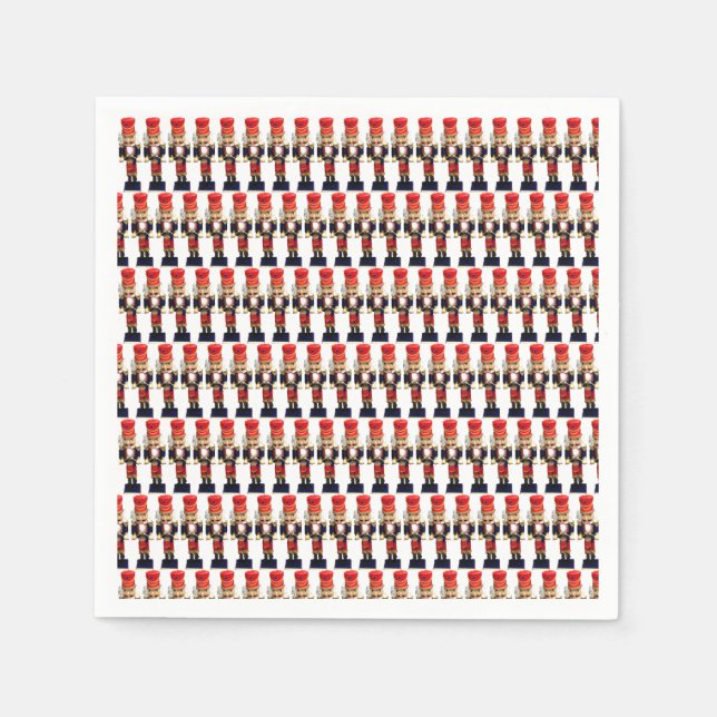 Traditionell Figurer av trä Nutcracker Pappersservett (Framsidan)