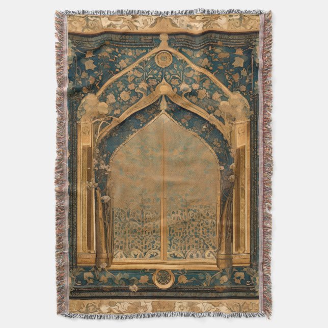 Traditionell filt som kastas för muslimsk bön (Framsidan Vertikal)