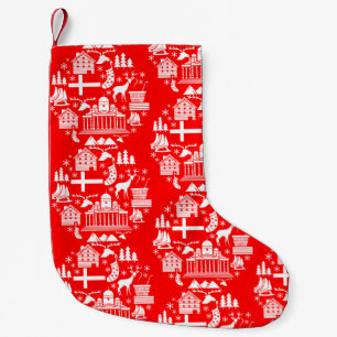Traditionell finsk juldepå liten julstrumpa