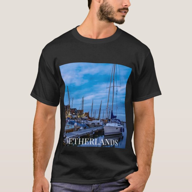 Traditionell fisketurism nattetid. t shirt (Framsida)