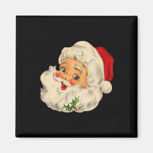 Traditionell för Vintage jul Jultomten Ansikte Rol Magnet