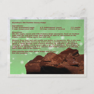 Traditionell Fudge Grandmas Recept Vykort