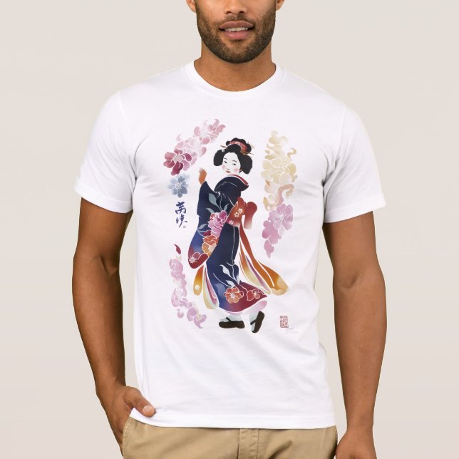 Traditionell Geisha T Shirt (Framsida)