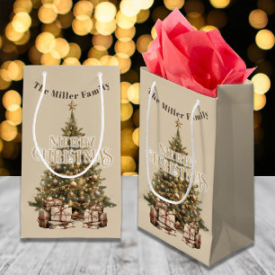 Traditionell God jul Antique Guld Anpassningsbar