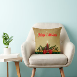 Traditionell God jul Foliage & Dekorationer Kudde