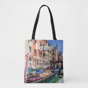 Traditionell gondol i Venedig Tygkasse