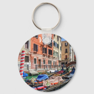 Traditionell gondola i Venedig Nyckelring