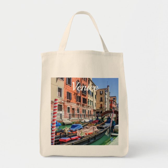 Traditionell gondola i Venedig Tygkasse (Framsidan)