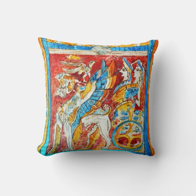 Traditionell greece Tradiek mythology wall pa Kudde (Framsida)