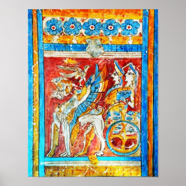 Traditionell greece Tradiek mythology wall pa Poster (Framsidan)