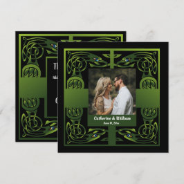 Traditionell Grönt Irish Celtic Tack Kort