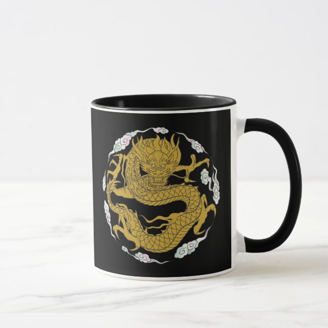 Traditionell guld- drake mugg (Höger)