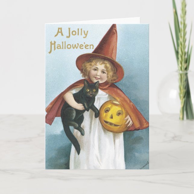 Traditionell Halloween-kort Kort (Framsida)