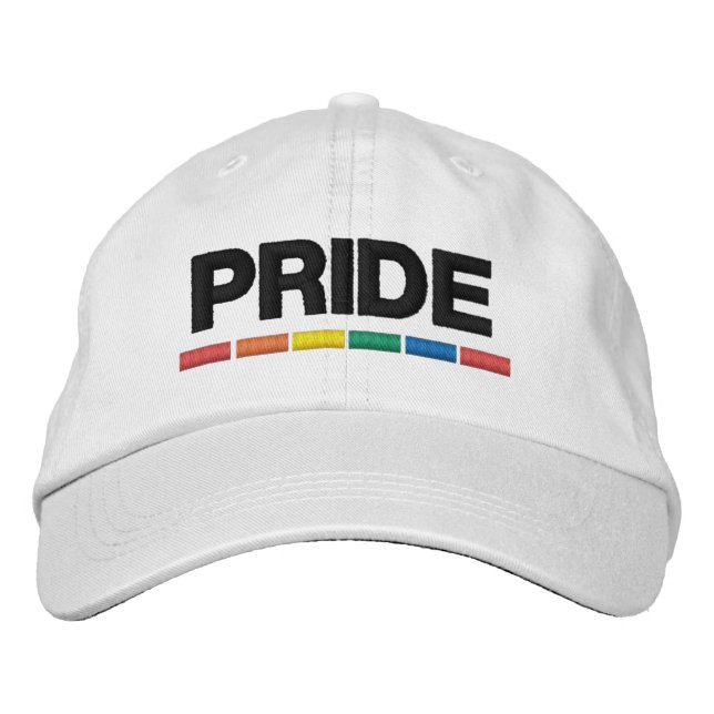 Traditionell HBT-Pride-Flagga med broied Baseball Broderad Keps (Framsida)