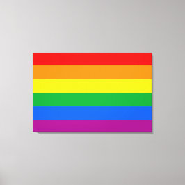 Traditionell HBTQ-stolthetsflagga Canvastryck
