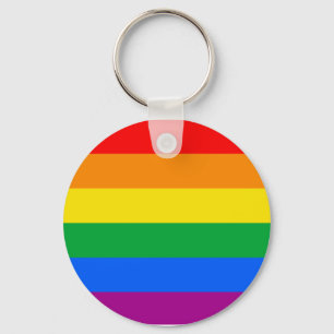 Traditionell HBTQ-stolthetsflagga Nyckelring