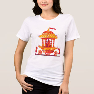 Traditionell hinduisk Rath Yatra-illustration av v T Shirt