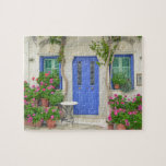 Traditionell House Tinos Island Greece Travel Pussel<br><div class="desc">Det här resetemat i pusslet med pussel har blommor av söt rosa utanför ett traditionellt hus på Tinos Island i Grekland #tinos #puzzle #gifts #stockingstuffers #Games</div>