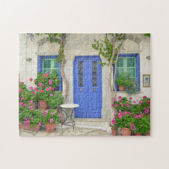 Traditionell House Tinos Island Greece Travel Pussel (Horisontell)