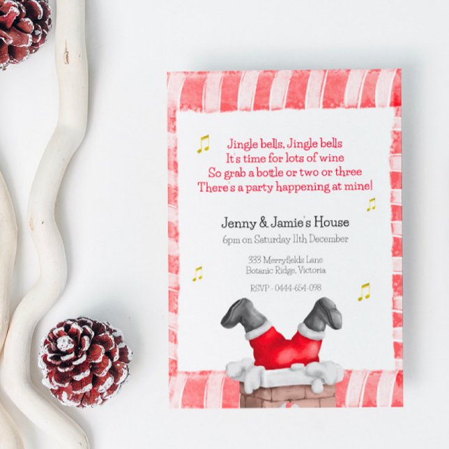 Traditionell inbjudan till julfest (Skapare uppladdad)