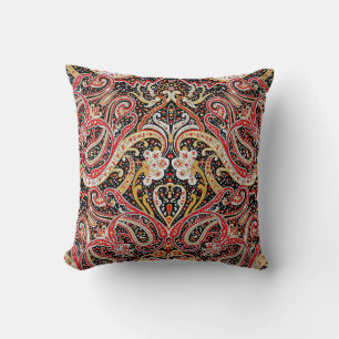 traditionell indian paisley mönster kudde