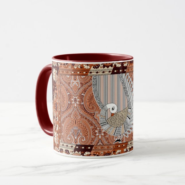 Traditionell indiansk boskap  mugg (Framsida vänster)