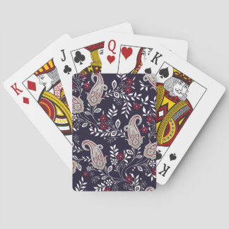 Traditionell indisk paisley, sömlös mönster. casinokort