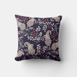 Traditionell indisk paisley, sömlös mönster. kudde