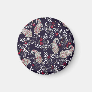 Traditionell indisk paisley, sömlös mönster. magnet
