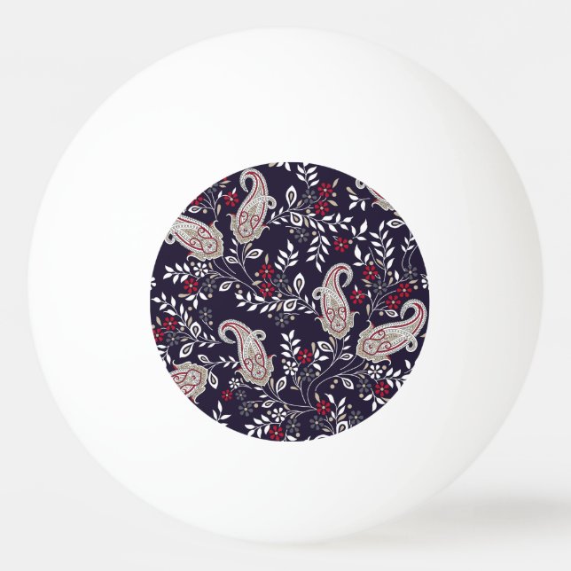 Traditionell indisk paisley, sömlös mönster. pingisboll (Framsidan)