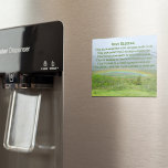 Traditionell Irish Bluting Valley Rainbow Magnet<br><div class="desc">Glossy,  5, 6 x 4, 25 magnetkort som innehåller fotobilden av en grönt dal med bågregat tillsammans med en traditionell irländsk välsignelse tryckt i grönt Celtic lettering.</div>