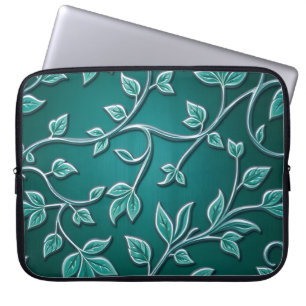 Traditionell islamsk botanisk mönster laptop fodral